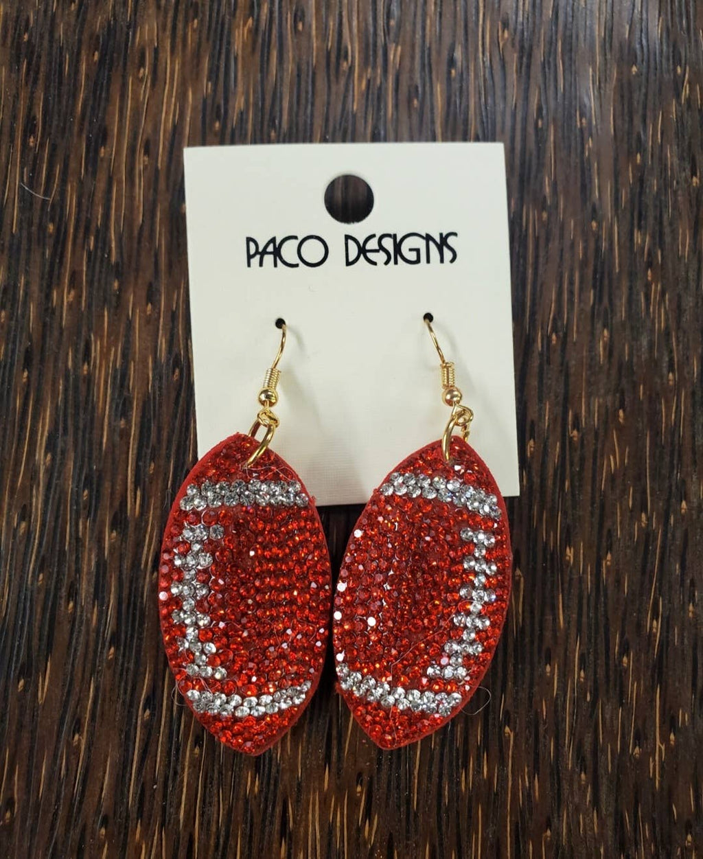 Game Day Glam — Football Dangle Earrings