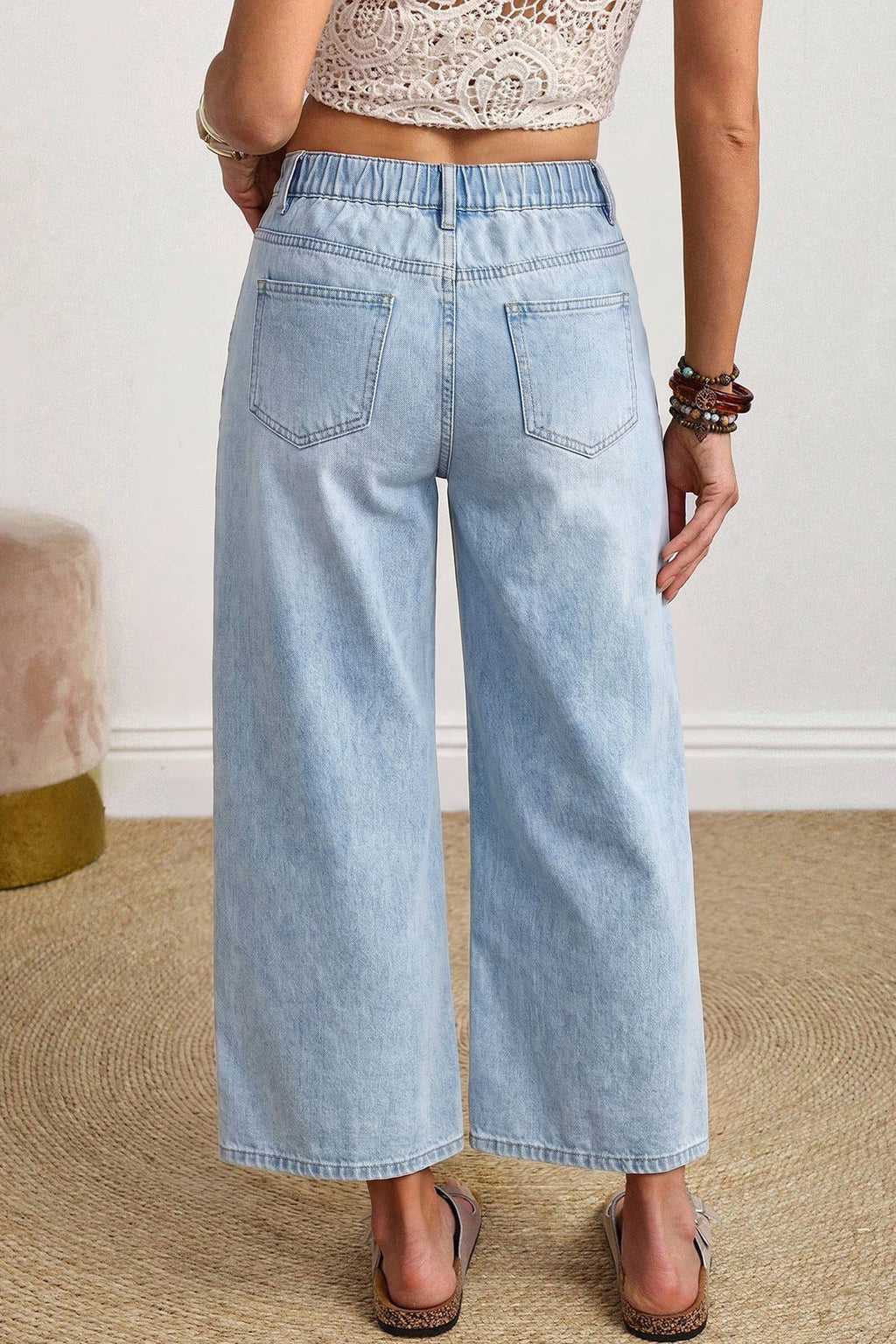 Cool Girl — Patch-Pocket Barrel Jeans