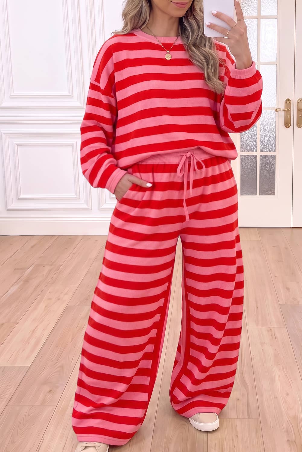 Weekender — Striped Pullover & Pants Set